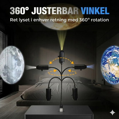 Plug & Play HD stjerneprojektor