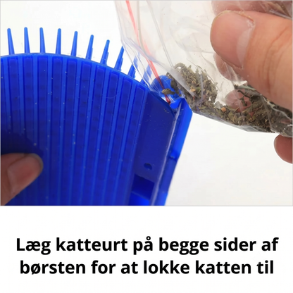 Selvrensende kattemassagebørste til hjørner