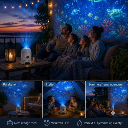 OceanWave oceanprojektor med roterende LED-belysning