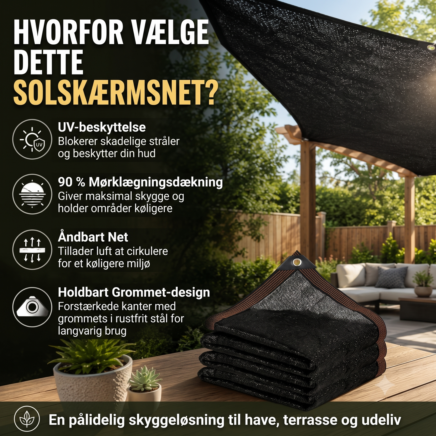 Solbeskyttende privatlivsnet