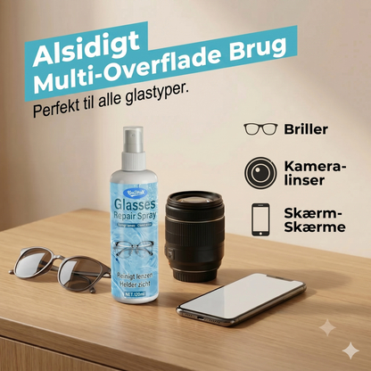 Professionel ridserparationsspray til linser gendanner den originale klarhed