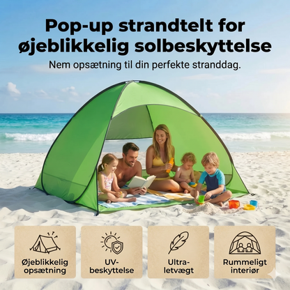 Automatisk pop-up strandtelt