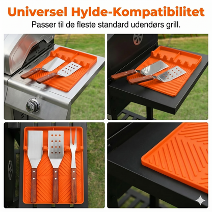 Højkvalitets silikone grillmåtte til sidebord – beskytter mod fedt og spild