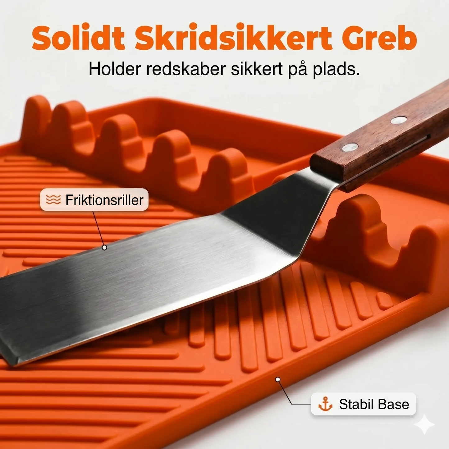 Højkvalitets silikone grillmåtte til sidebord – beskytter mod fedt og spild
