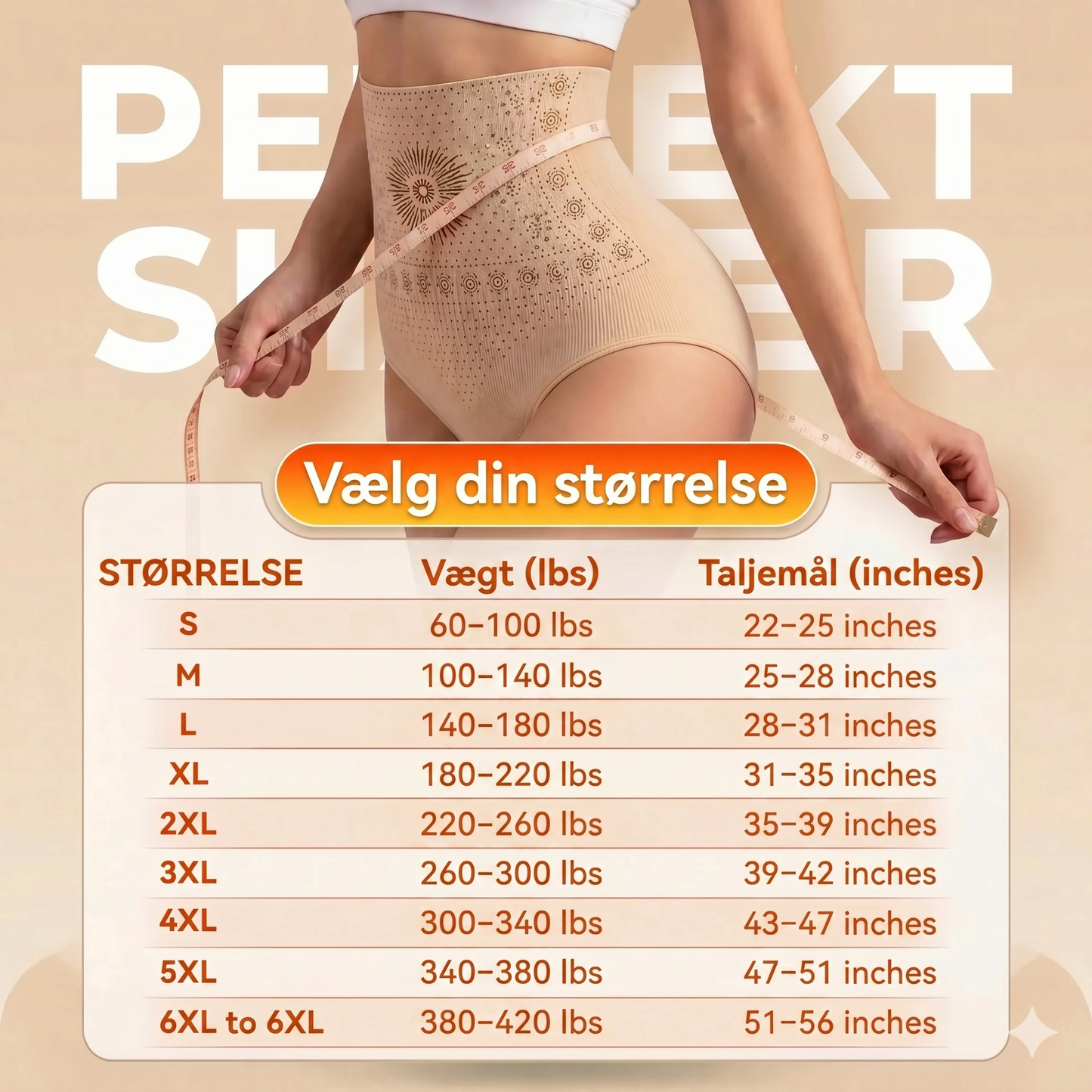 Formgivende shorts med høj talje