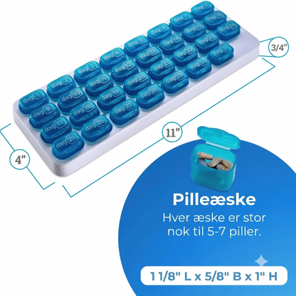 Pilleæske til 31 dage