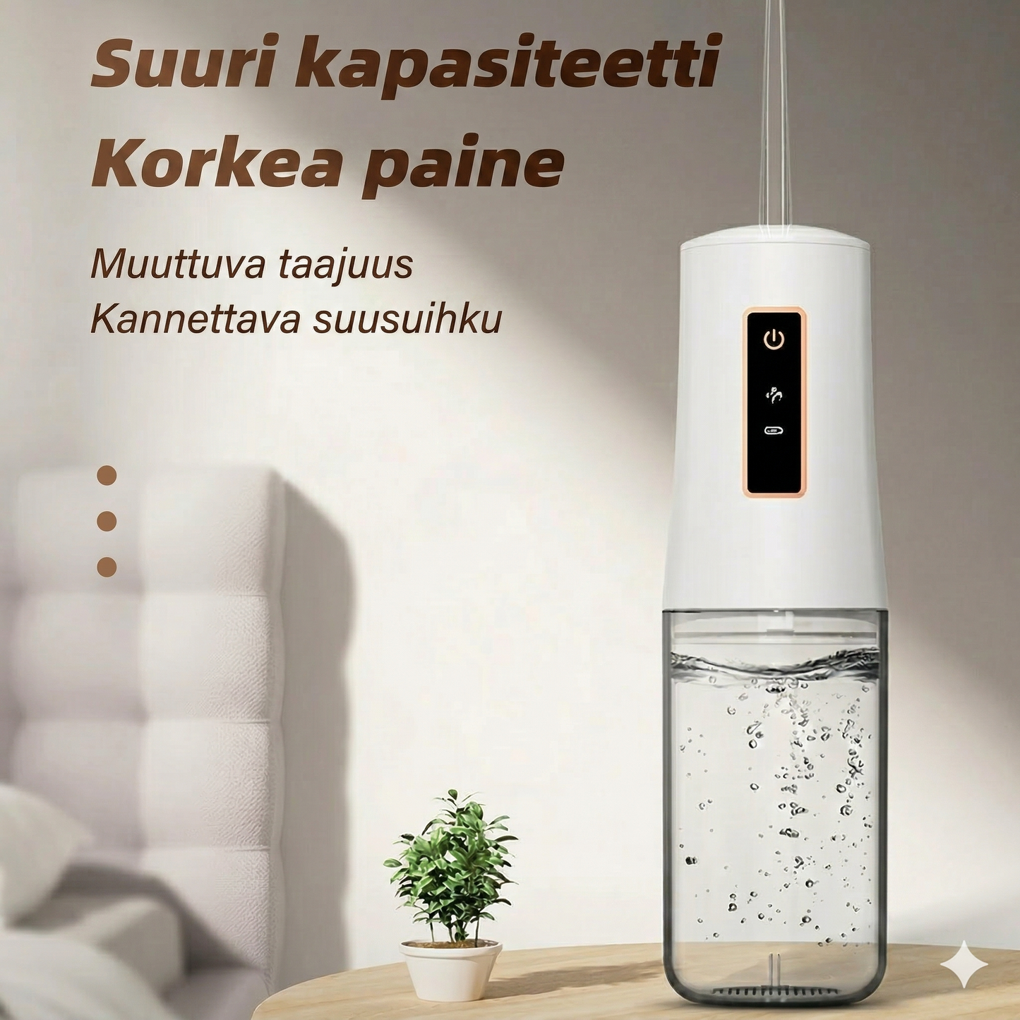 Bærbar vandflosser