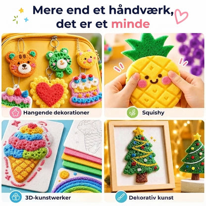 3D relief kunstpennesæt med mikroskumstruktur