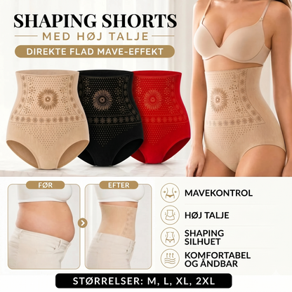 Formgivende shorts med høj talje