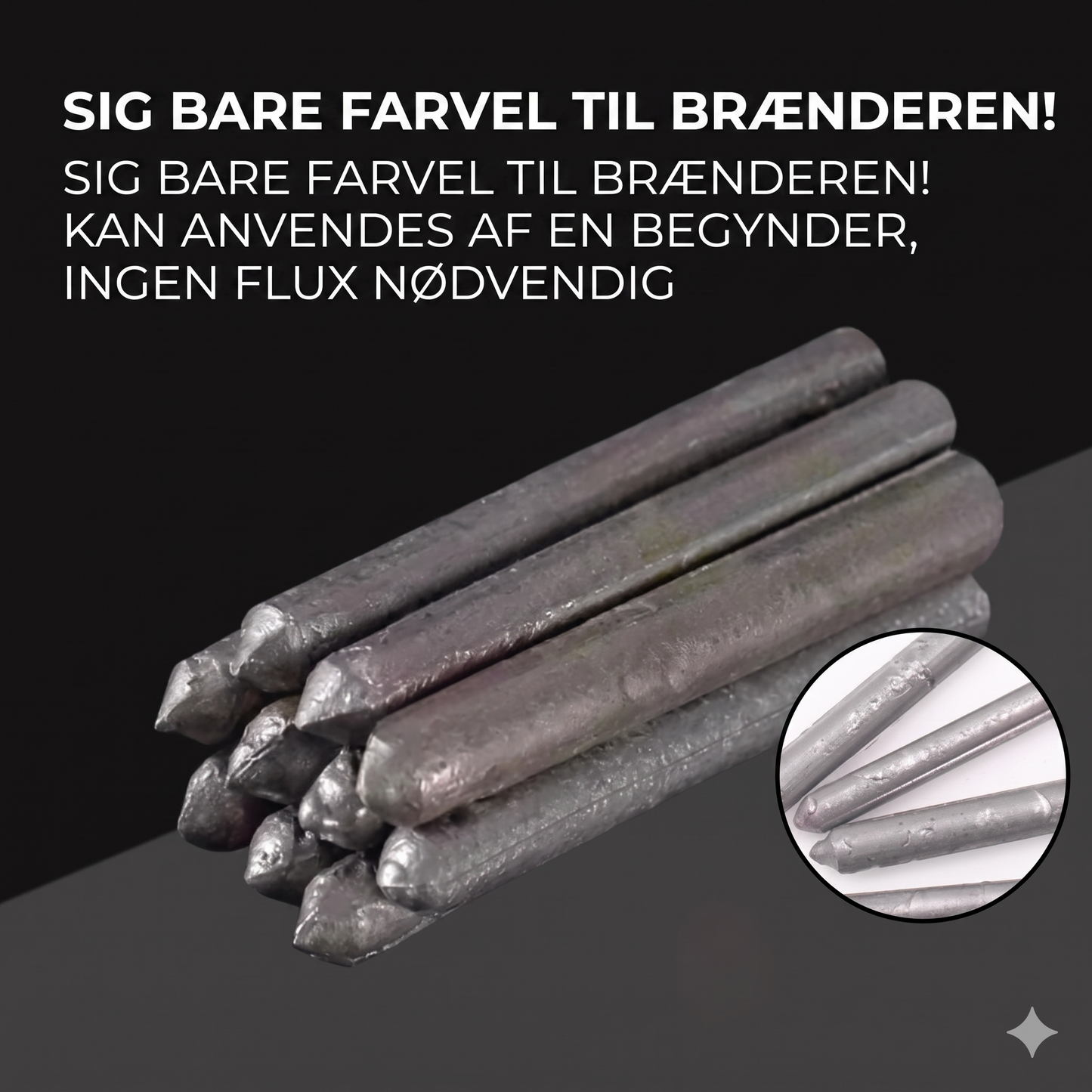 Universelle lavtemperatur-svejsestænger – 6 stk.
