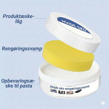 Rengøringscreme til hvide sko