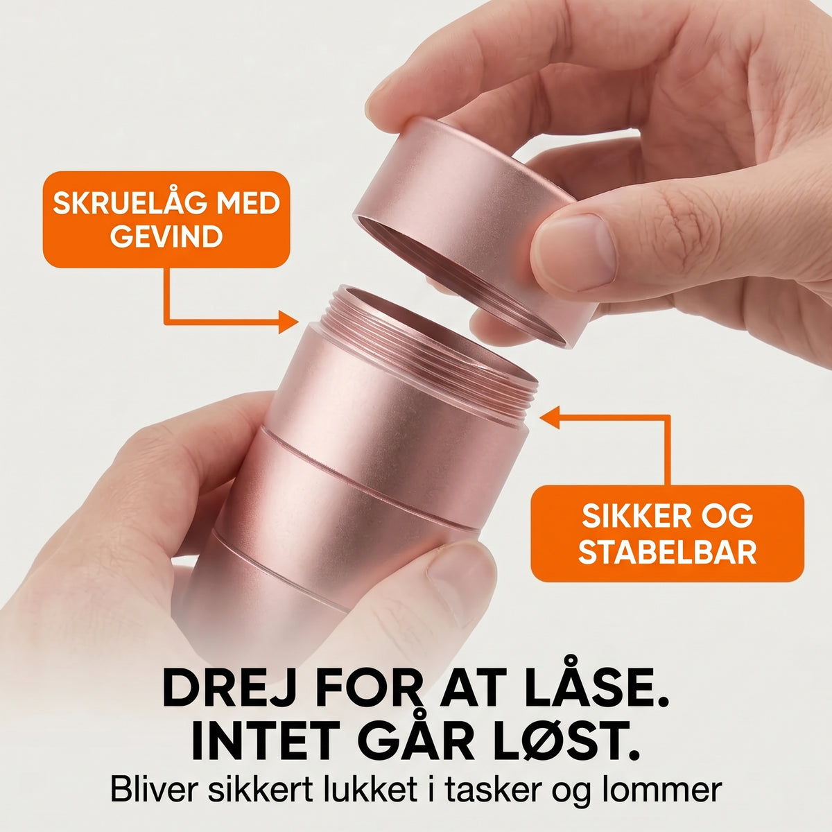 Smart Dose pilleæske i metal med 7 rum