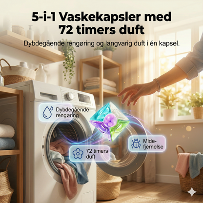 Vaskemiddelkapsler til grundig rengøring og sterilisering (11g*5 stk.)