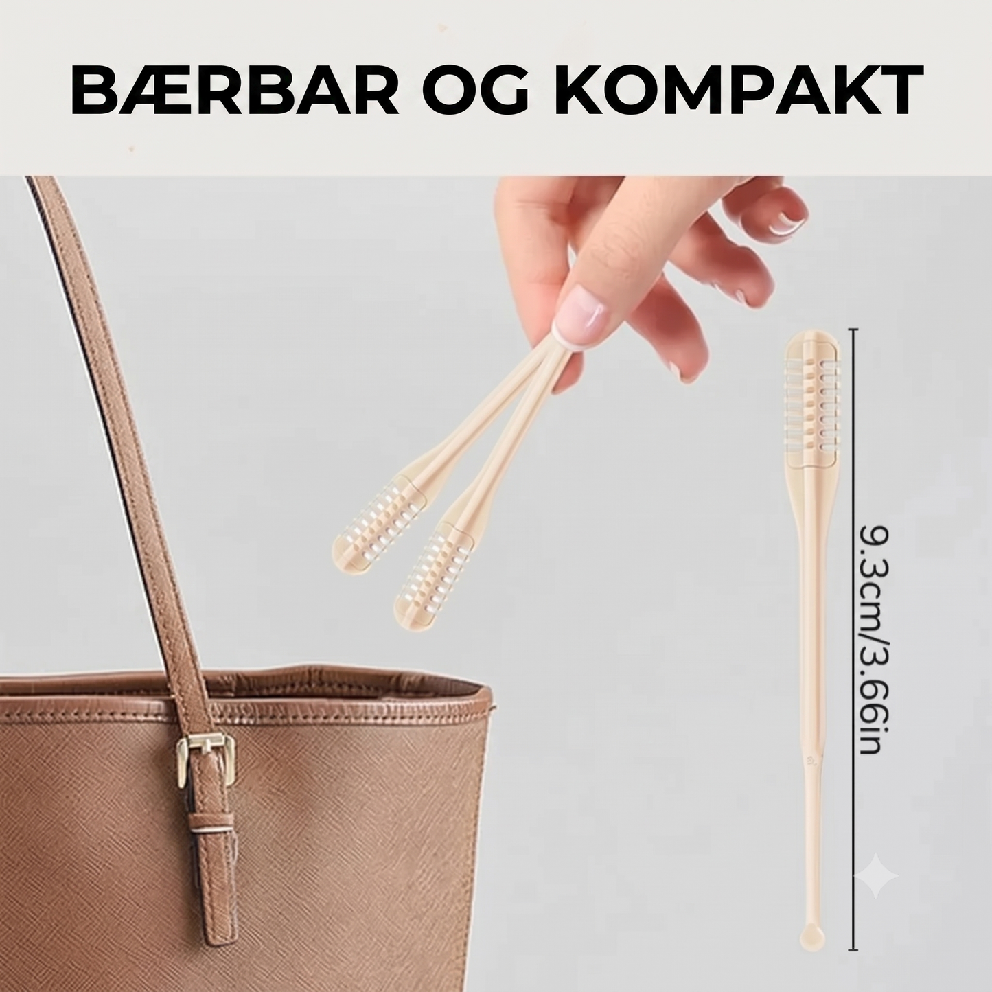 Manuel næse- og ørehårstrimmer (10 stk.)