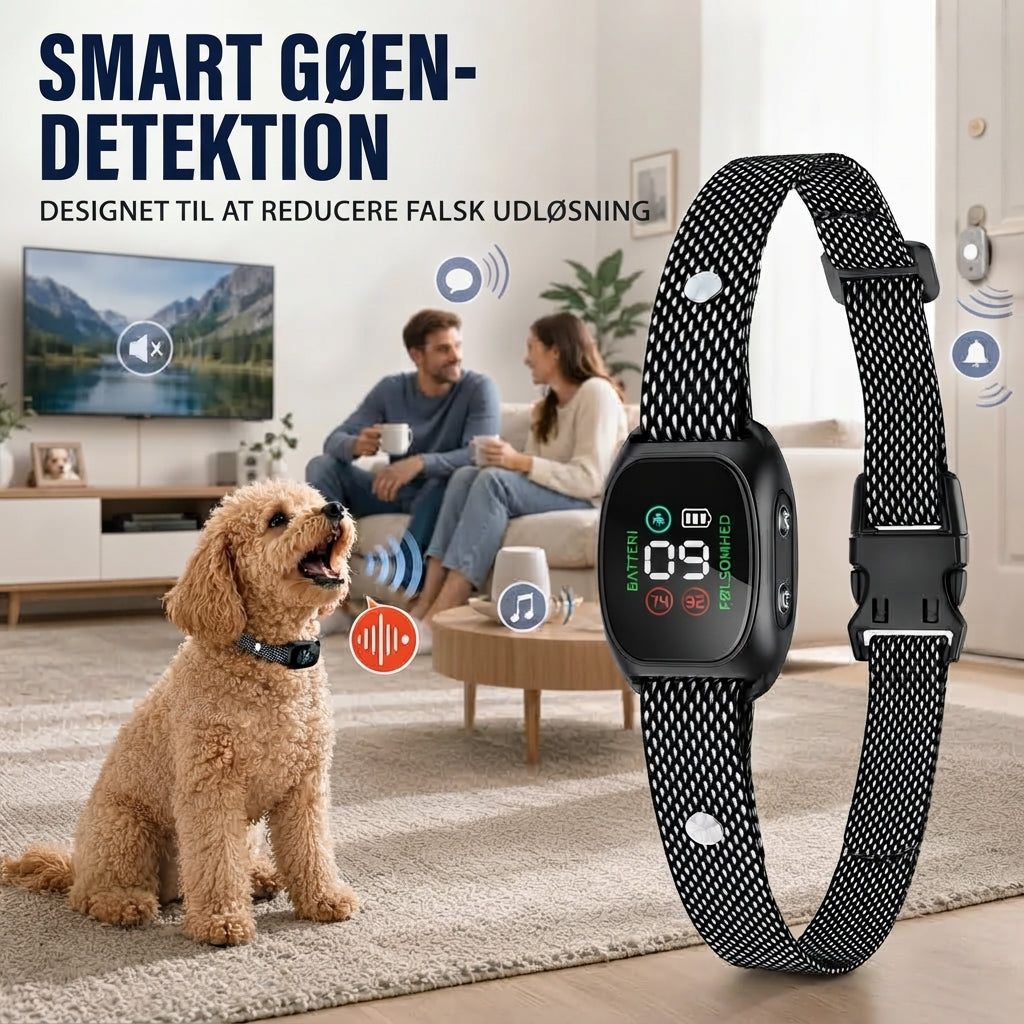 Smart anti-gø halsbånd til hunde