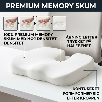 Skridsikkert sæde af hukommelsesskum