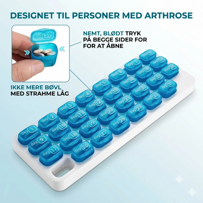 Pilleæske til 31 dage