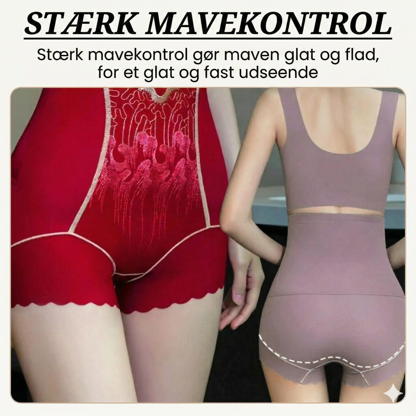 Højtaljede shaping-shorts til kvinder