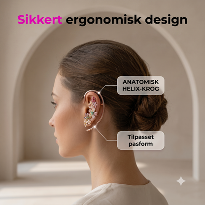 Sæt med 2 blomsterøreringe