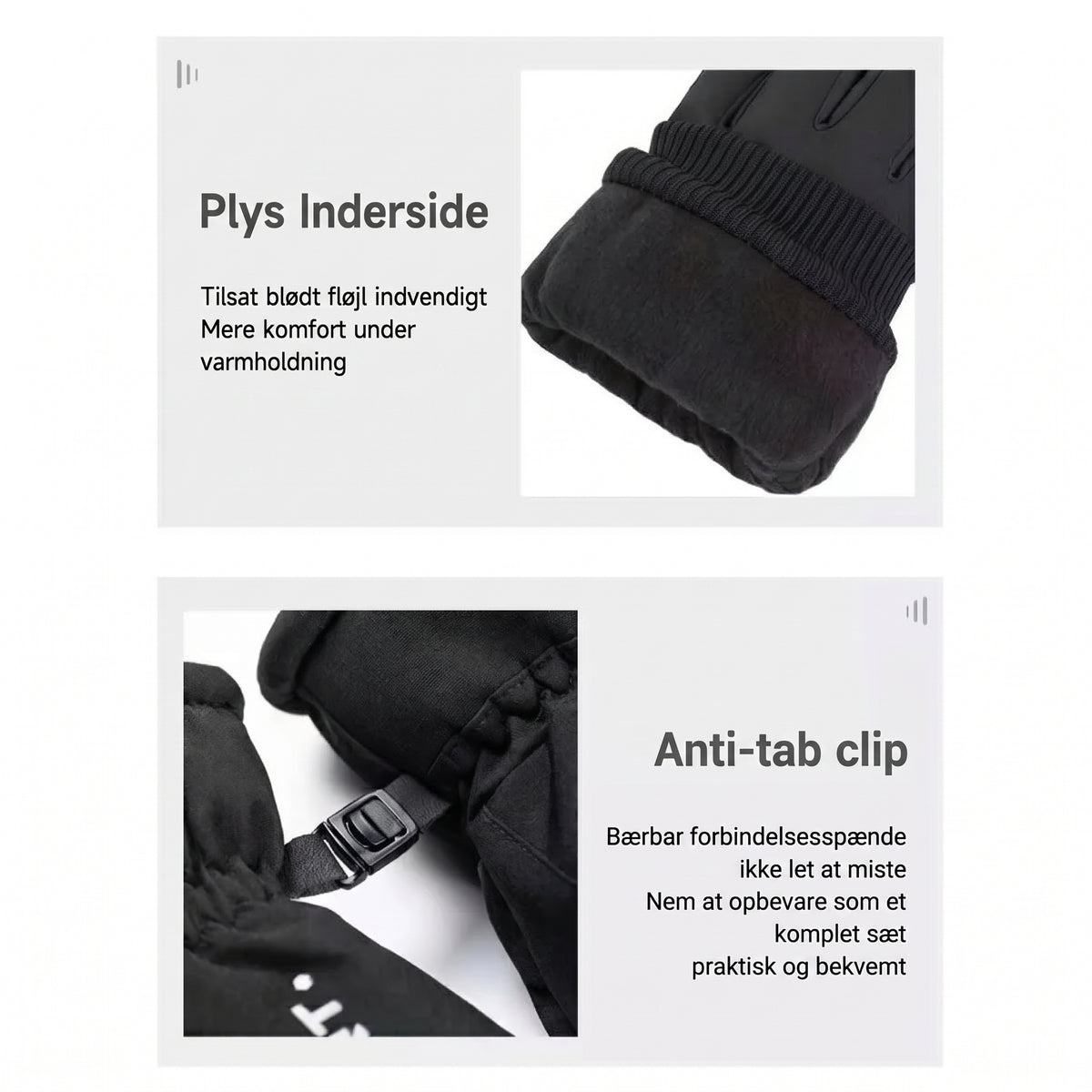 Termohandsker med 3M Thinsulate isolering