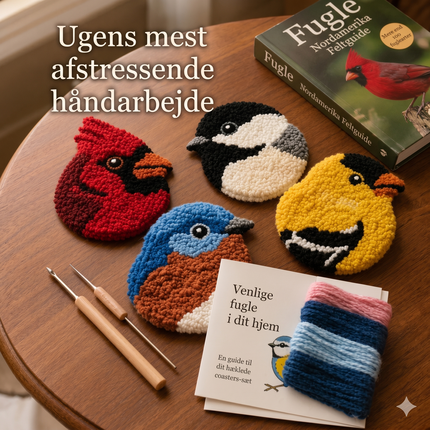 Kreativt DIY-broderisæt til bordskånere