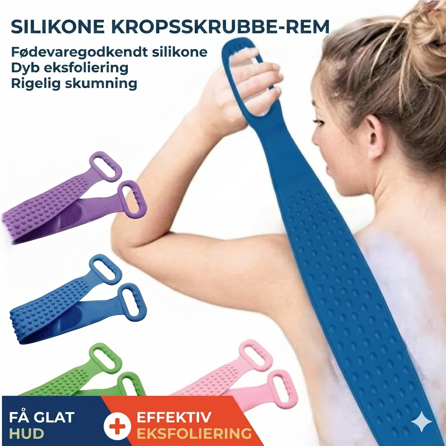 Silikone rygskrubber