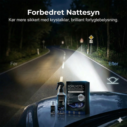 Professionelt sæt til renovering af billygter