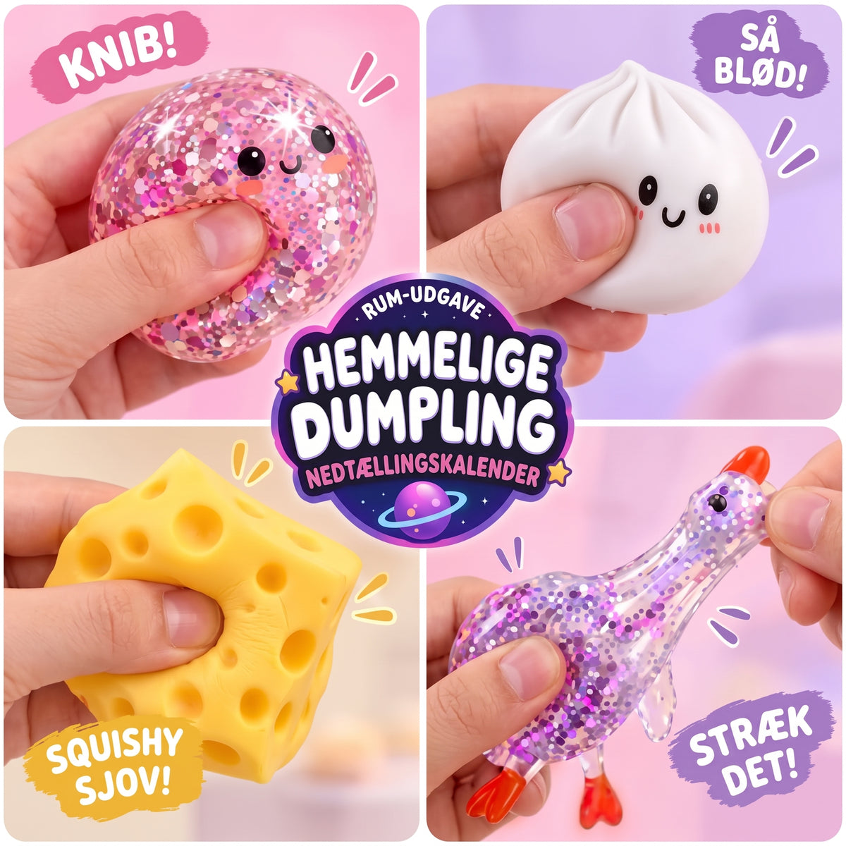 Squishiverse overraskelseskalender med squishies