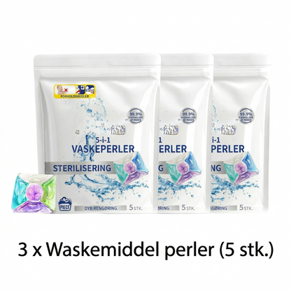 Vaskemiddelkapsler til grundig rengøring og sterilisering (11g*5 stk.)