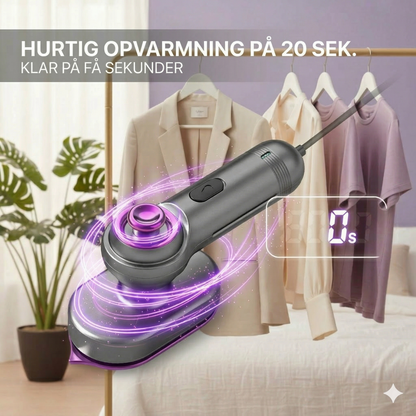 Bærbar hånddamper til tøj