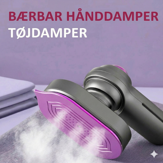 Bærbar hånddamper til tøj
