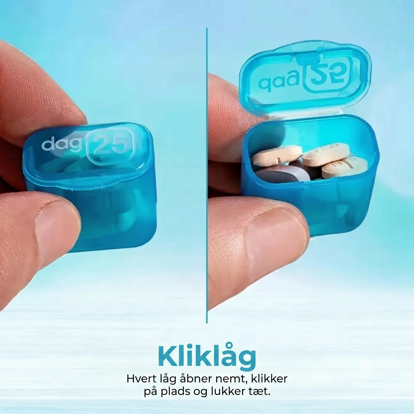 Pilleæske til 31 dage