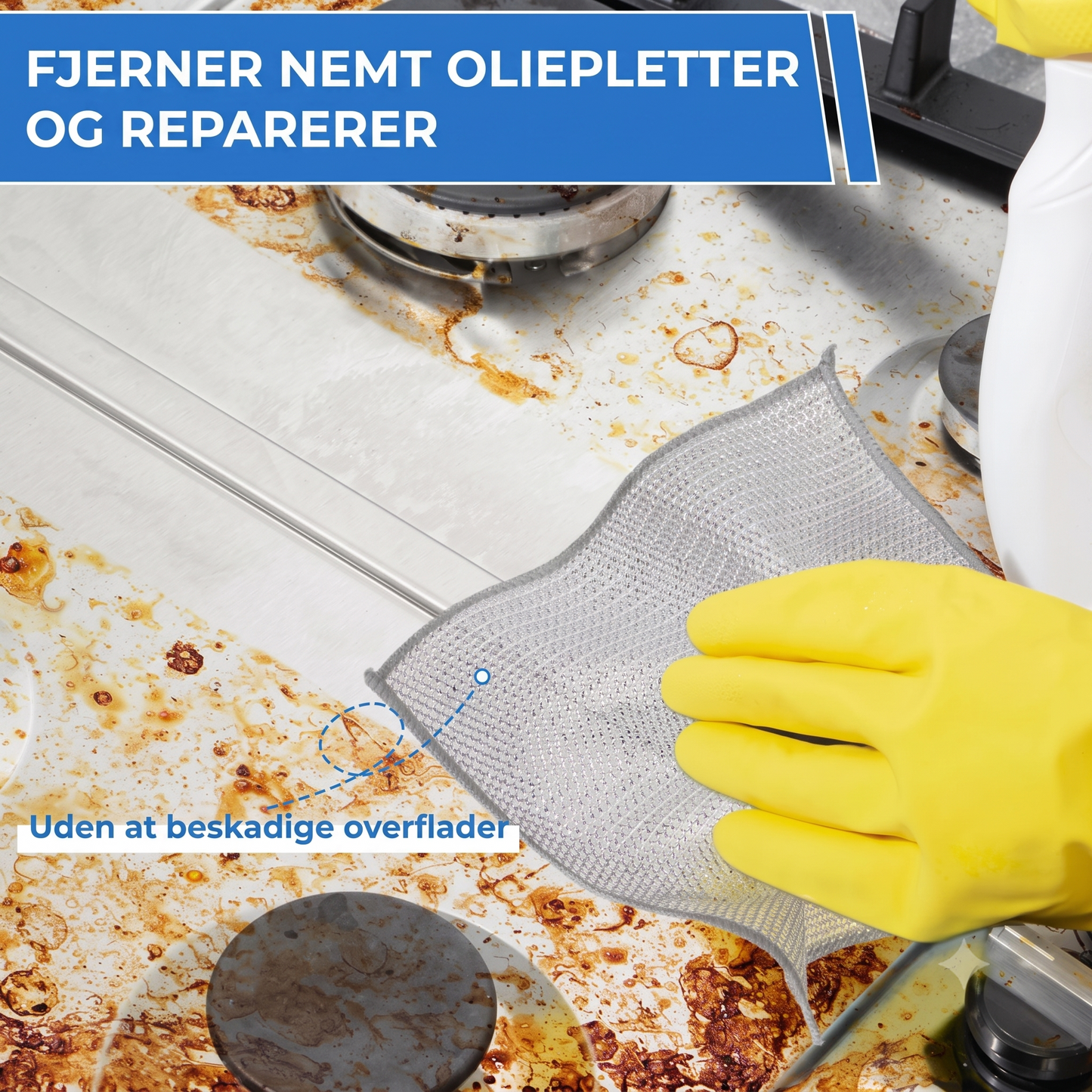 Sæt med 10 genanvendelige slibeklude