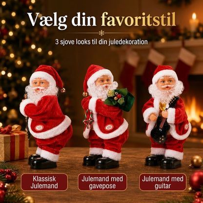 Dansende julemand med musik