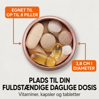 Smart Dose pilleæske i metal med 7 rum
