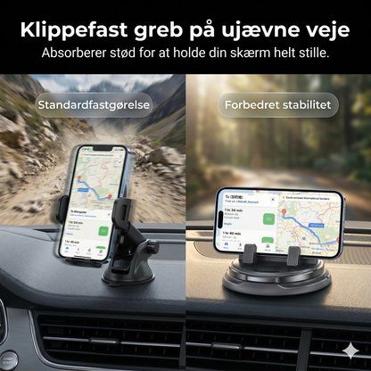 360° drejbar telefonholder til instrumentbrættet