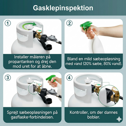 Universel propantankmåler til 5-40 punds flaskegasbeholdere