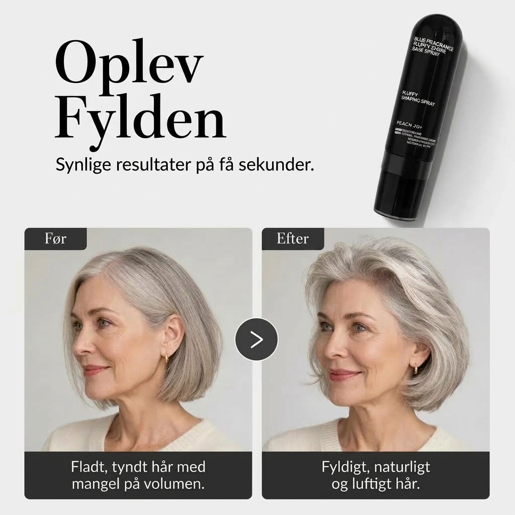 Volumengivende hårspray med ferskenduft til fint hår