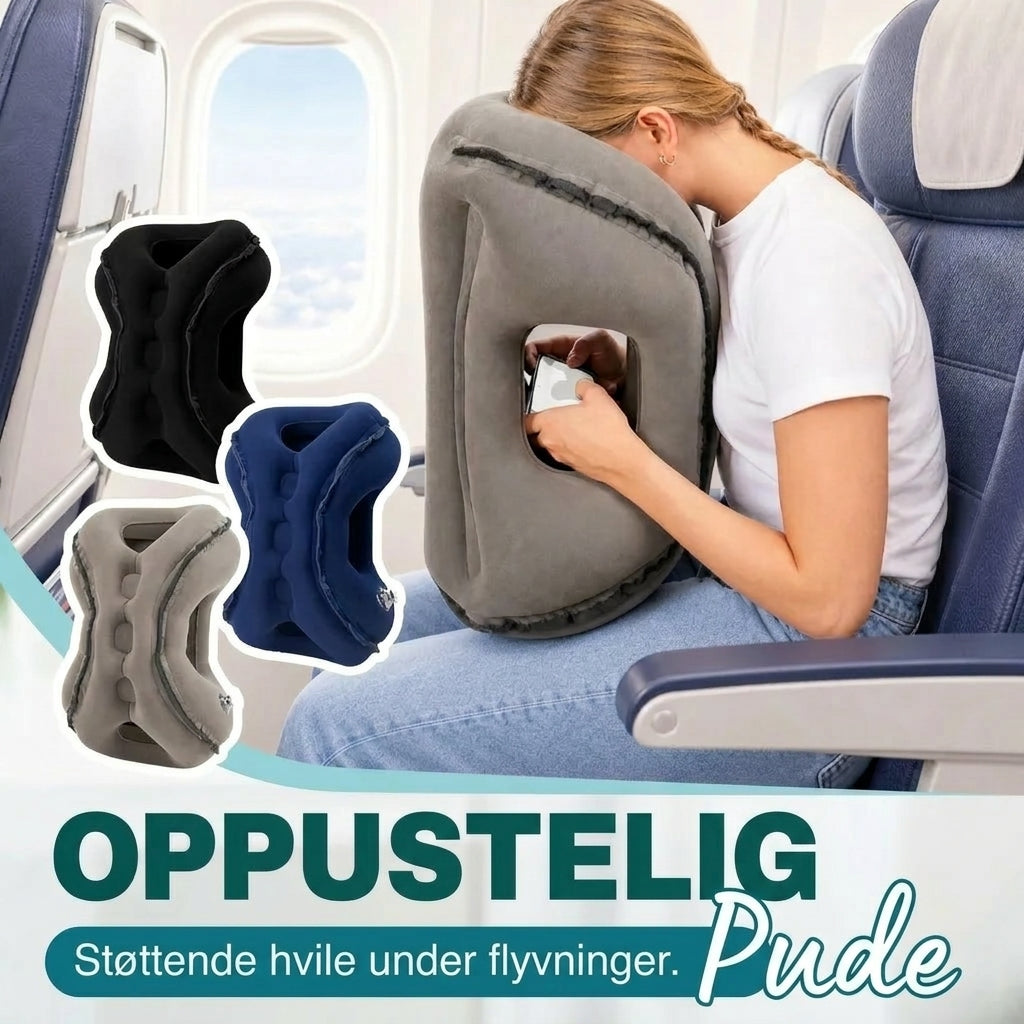 Oppustelig rejsepude til rejsen