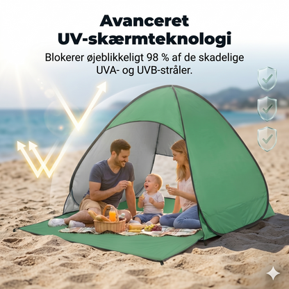 Automatisk pop-up strandtelt
