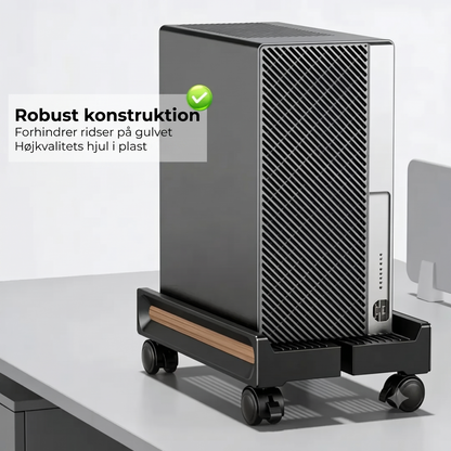 Justerbart computerstativ på hjul