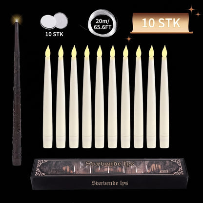 Svævende LED-lys med tryllestav