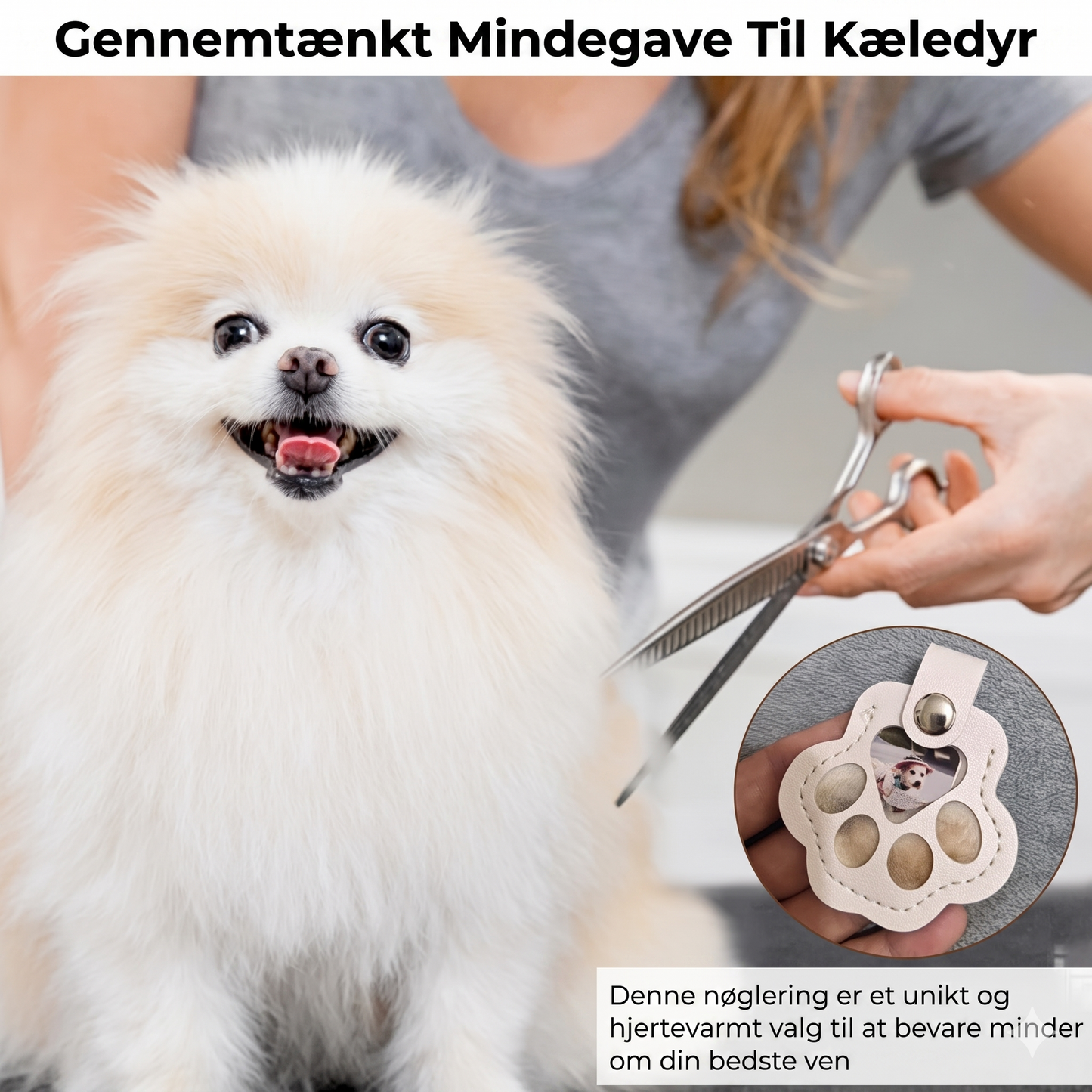 Kæledyr minde-nøglering