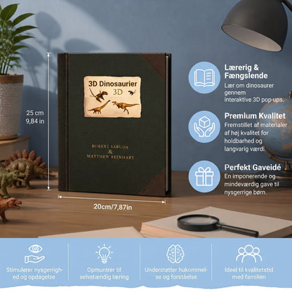 Interaktiv 3D pop up dinosaurbog