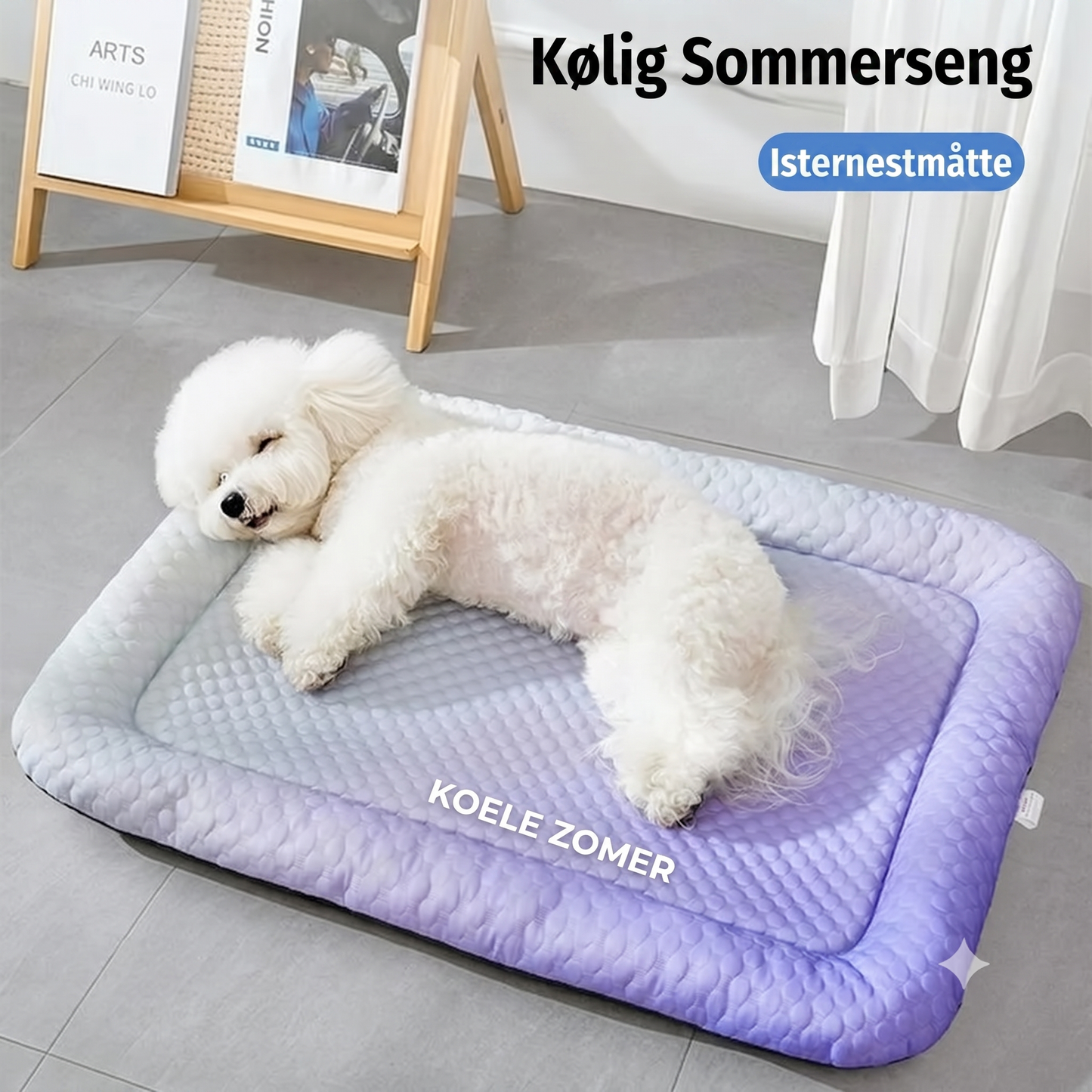 Issilke-kølemåtte til hund og kat