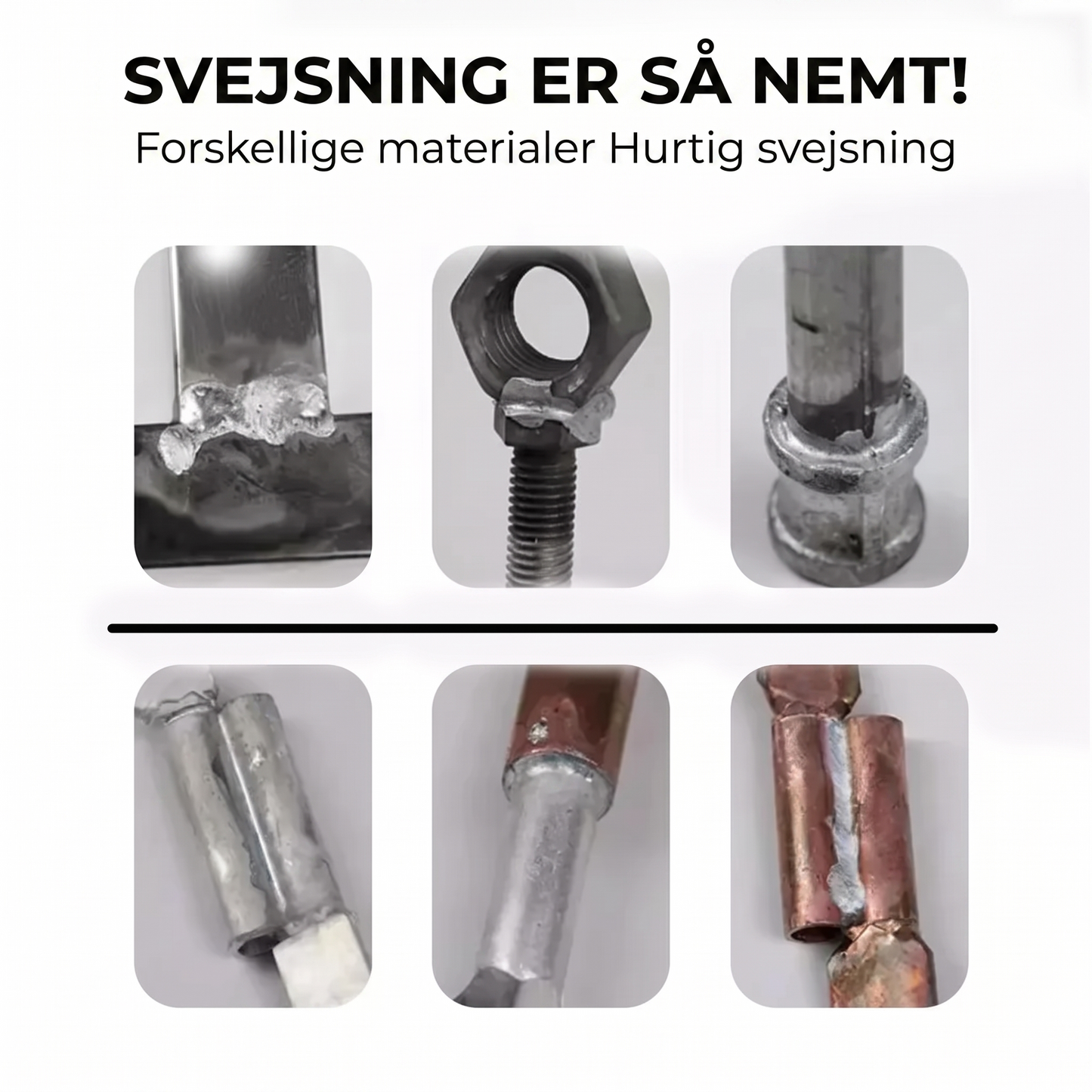 Universelle lavtemperatur-svejsestænger – 6 stk.