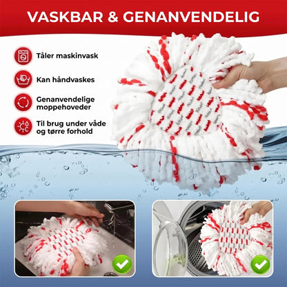 Tretekstureret mikrofiber-moppehoved