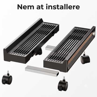 Justerbart computerstativ på hjul