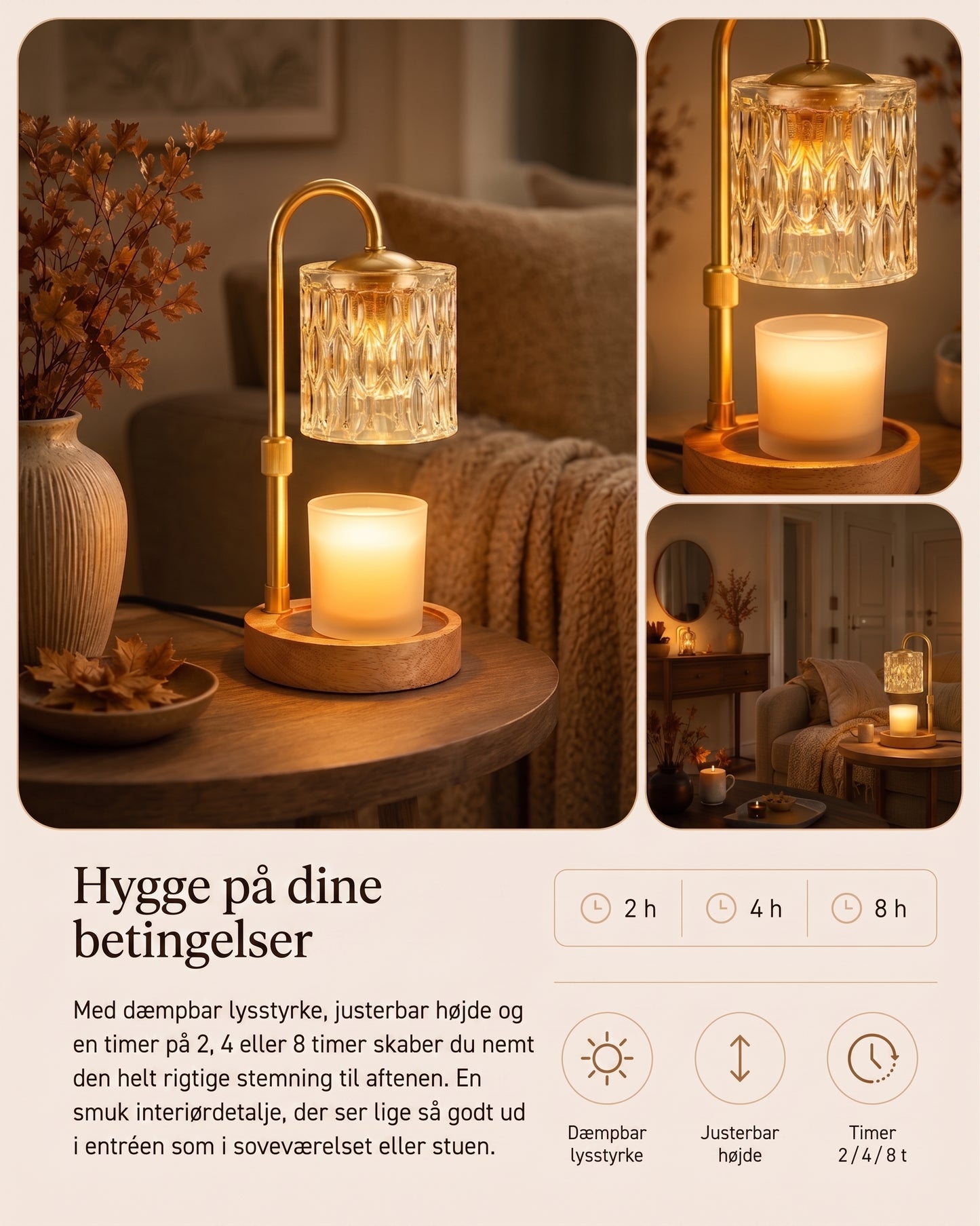 Lysvarmelampe uden åben ild