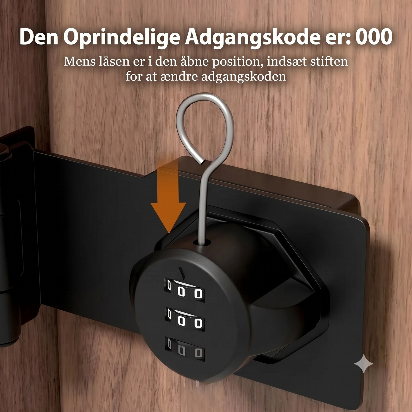 Kombinationslås til skabe og døre